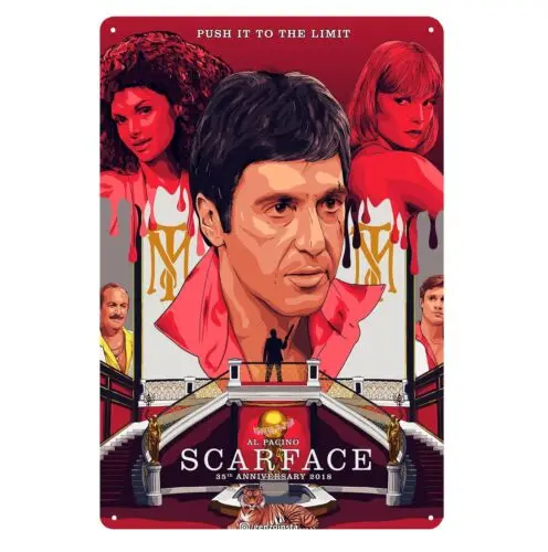 Al Pacino Movie Metal Poster Tin Sign - 20x30cm Plate