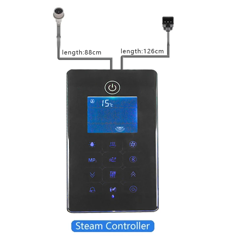 CE Waterproof IPX 5 Wet Steam Sauna Generator LCD Screen Display Shower radio Control For Shower Sauna Replacement Spare Parts