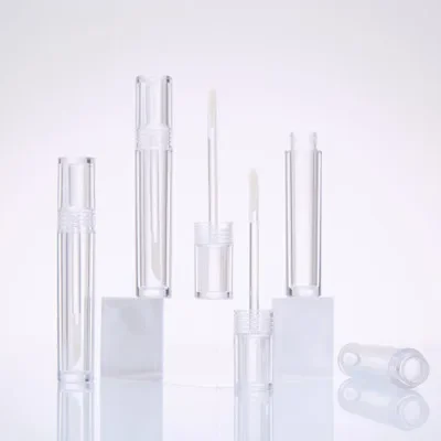 10/30Pcs 5ml โปร่งใสคอนเทนเนอร์ลิปกลอสหลอดรอบ CLEAR เครื่องสําอางค์ Lipgloss Tube บรรจุภัณฑ์ลิปกลอสหลอด Wand