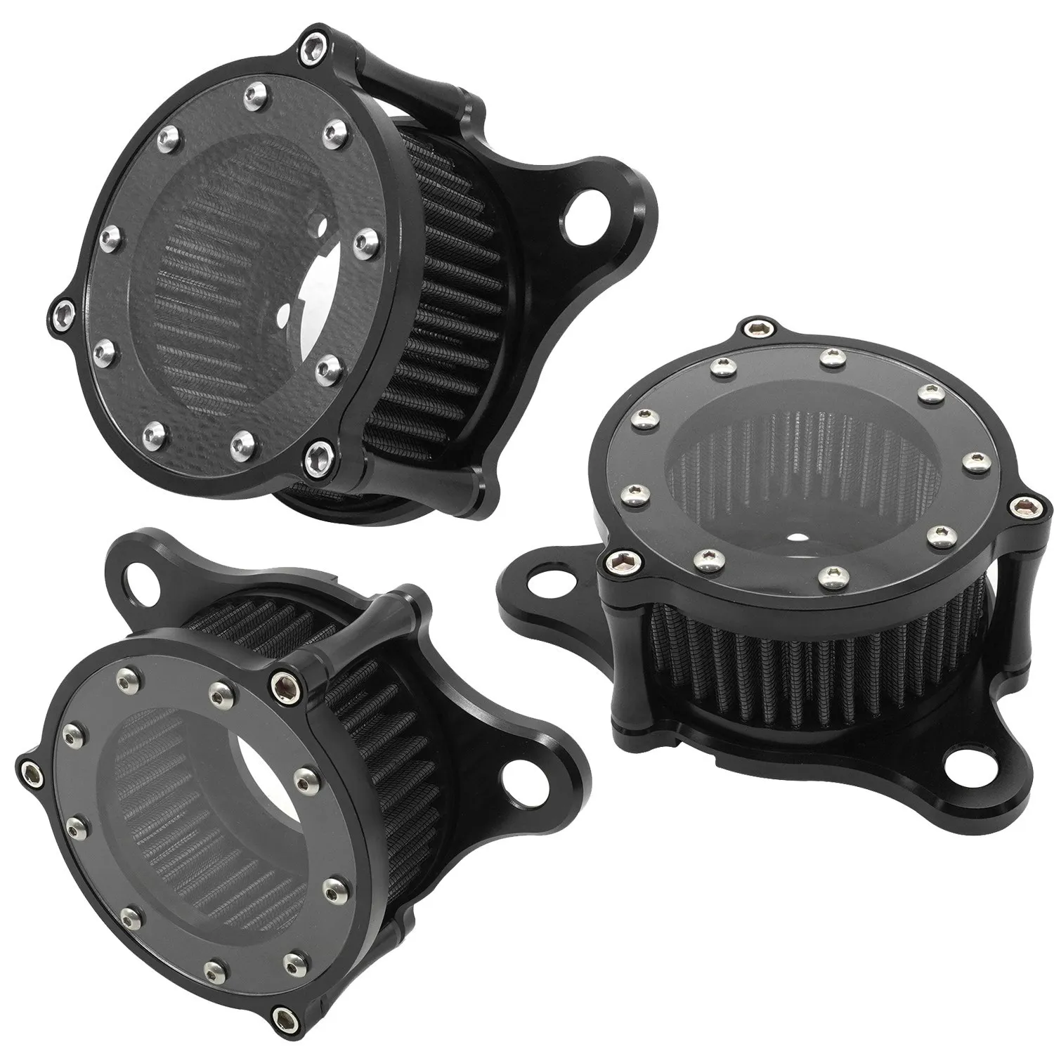 High Flow Air Filter Motorcycle Accesorios for Harley Davidson 883 Sportster 1200 Sport CNC Plate Air Intake Filter System Kit