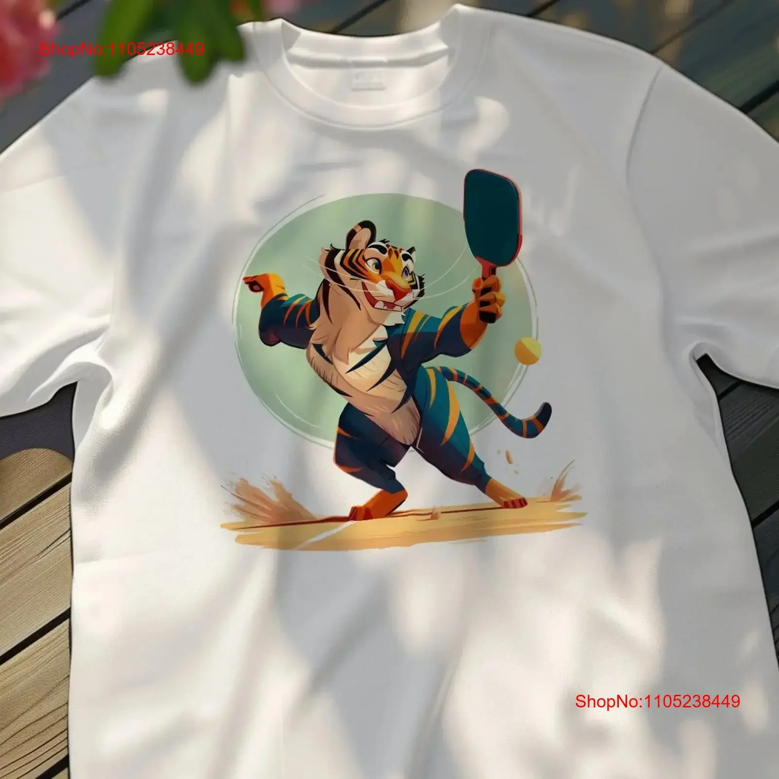Tiger Playing Pickleball T Shirt Casual Sports Animal Design Unique Fun Game vintage Washed fashion homme graphic