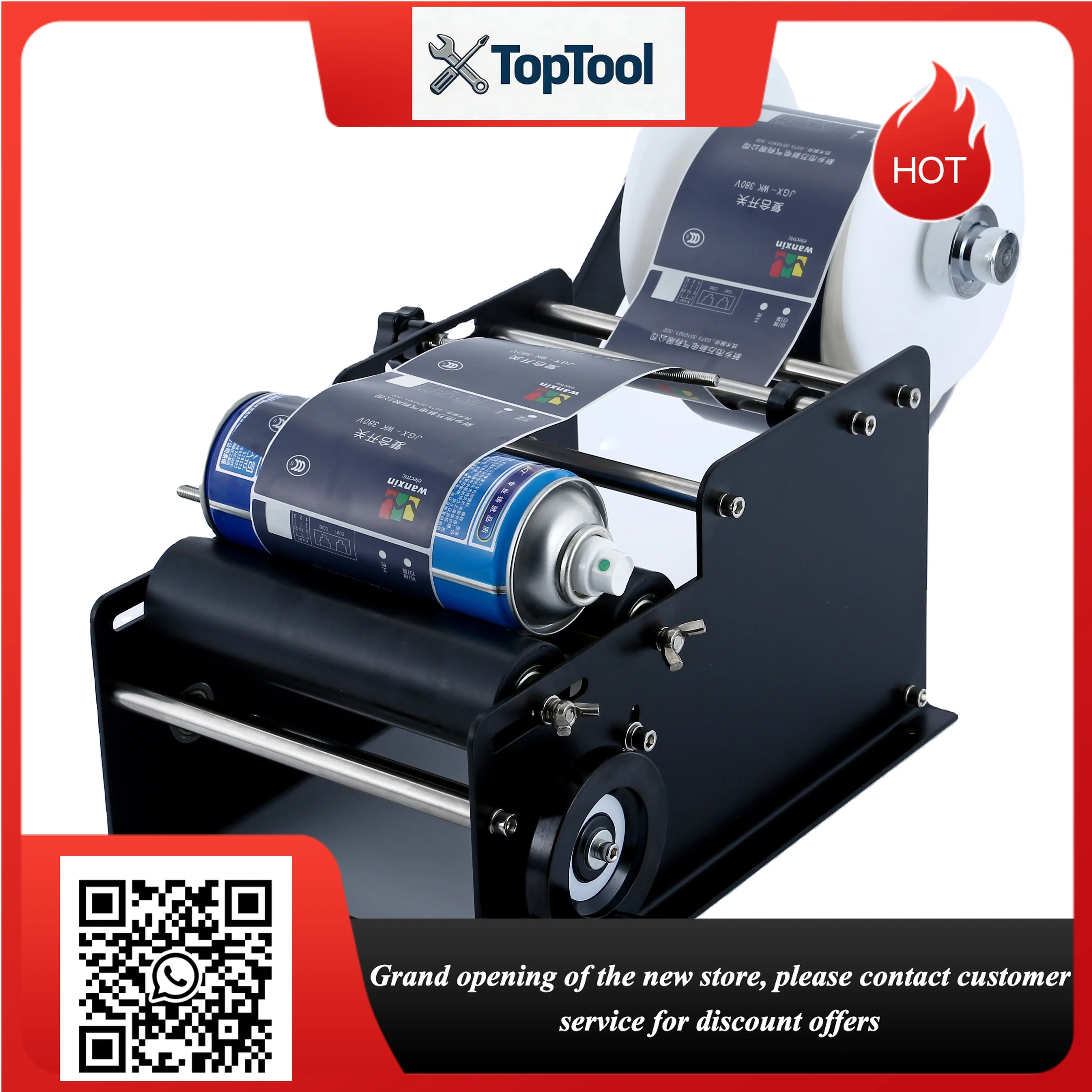 

MT-30 Manual Mineral Water Plastic Round Bottle Labeling Machine for Round Bottles Sticker Label Packing Machine