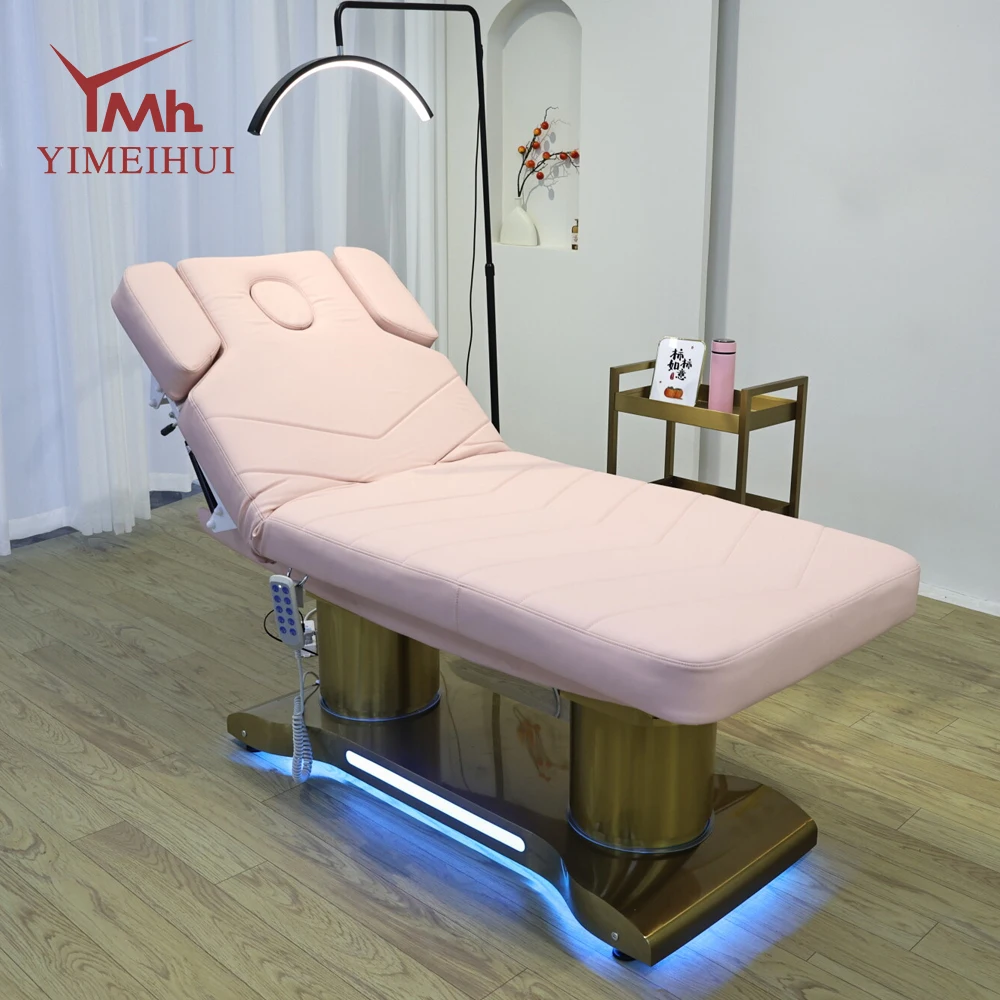 Cosmetic salon equipment supplies surmatelas tables de massage beds full body massage stretcher bed