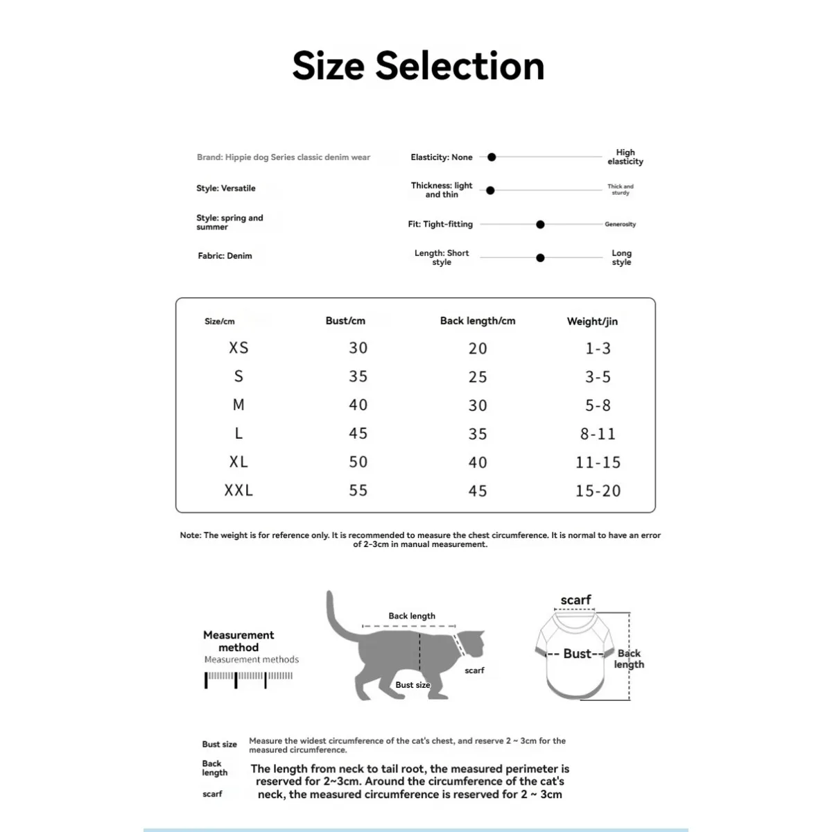 1PC  Classic Denim Clothes, Skirt, Little Dog Clothes, Summer Thin Design, Compared To Bear Pet Clothing, Small Dog
