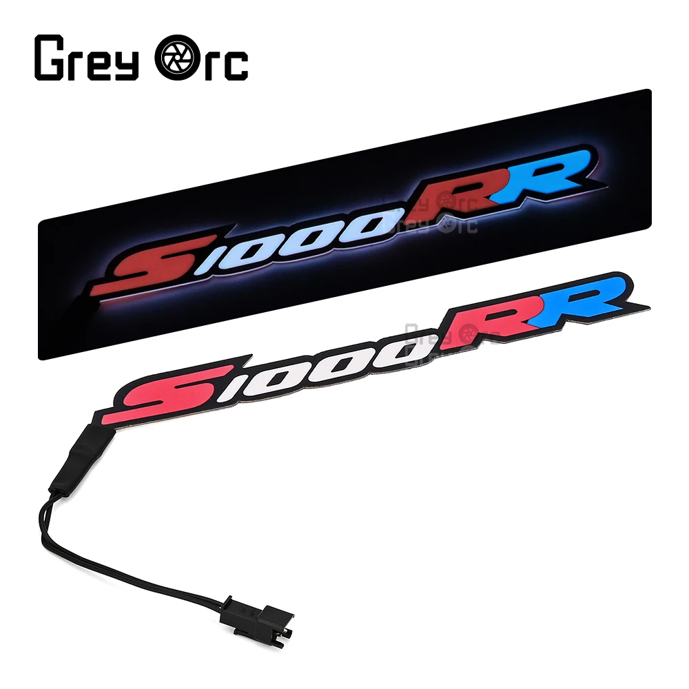 For BMW S 1000 RR S1000 RR Motorcycle Night Cold Light Lamp Kits Decoration Scooter Bikes Emblem Badge Logo Fairing Sticker