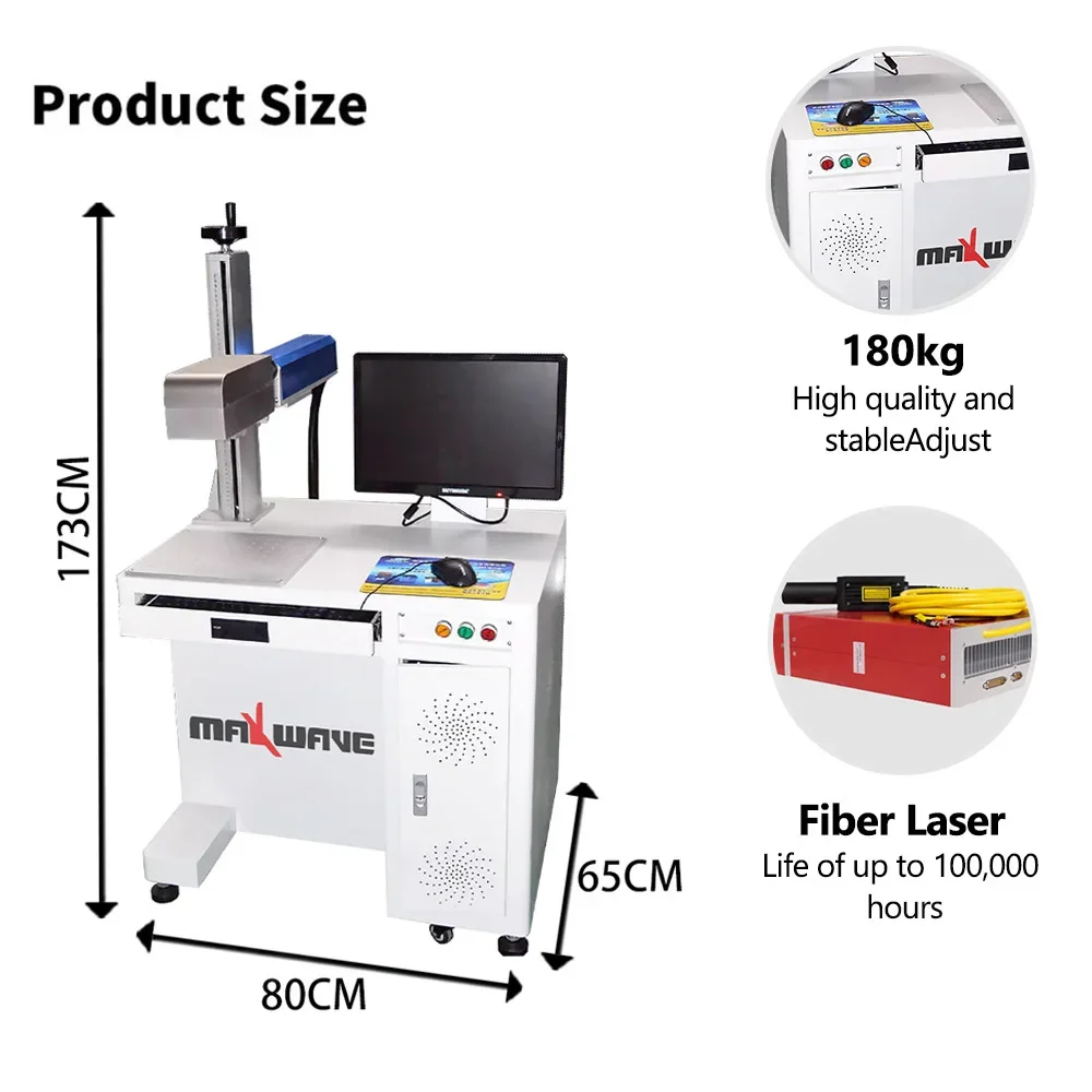 2.5D 3D Ezcad3 JPT MOPA 3D الألياف الليزر حفارة لقطع المعادن 100W الألياف الليزر حفارة 50W آلة التعليم بليزر الألياف