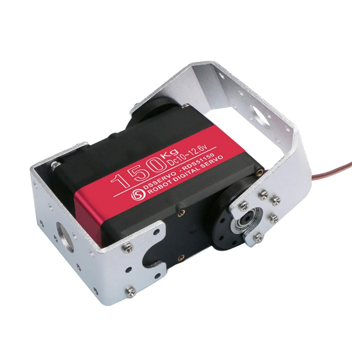 HOT 150KG 12V RDS51150 Double-Shaft Digital Metal Robotic Servo with U Mounting Bracket Waterproof 270 Degree