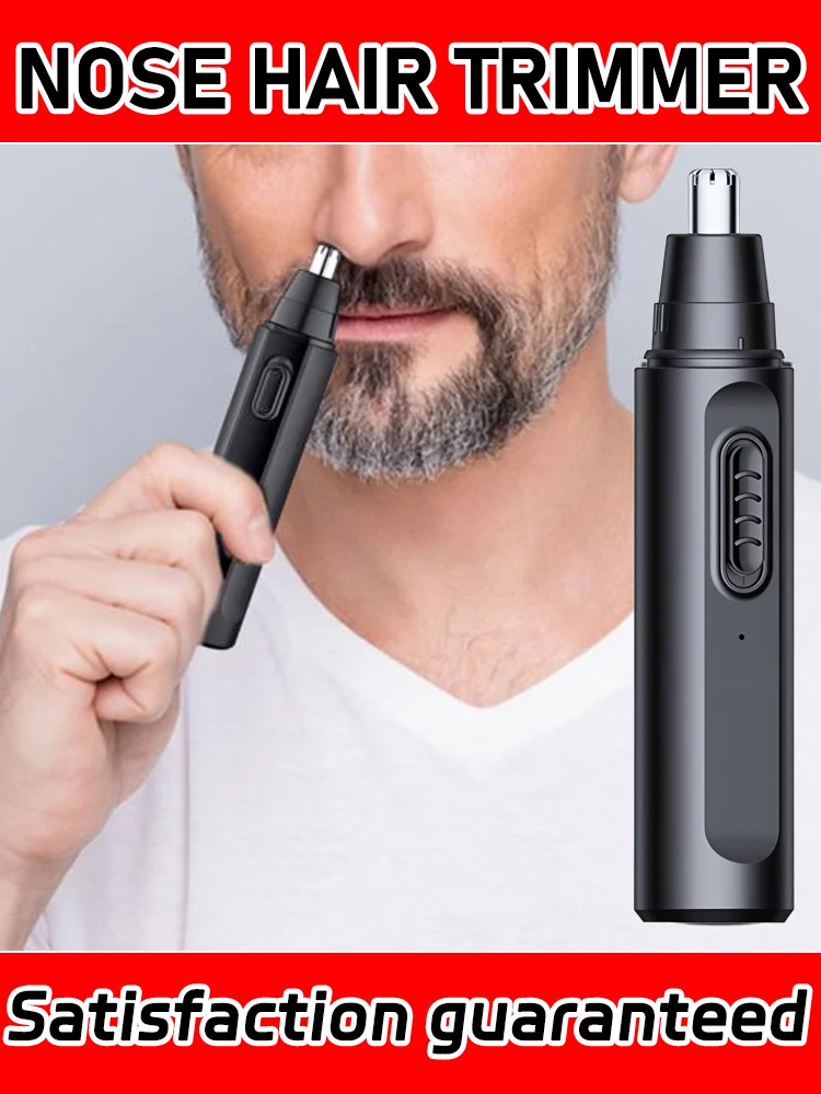 

Rechargeable Nose Hair Trimmer Beard Trimmer Men's Eyebrow Nose Hair Trimmer Nose and Ear Cleaner Epilator
