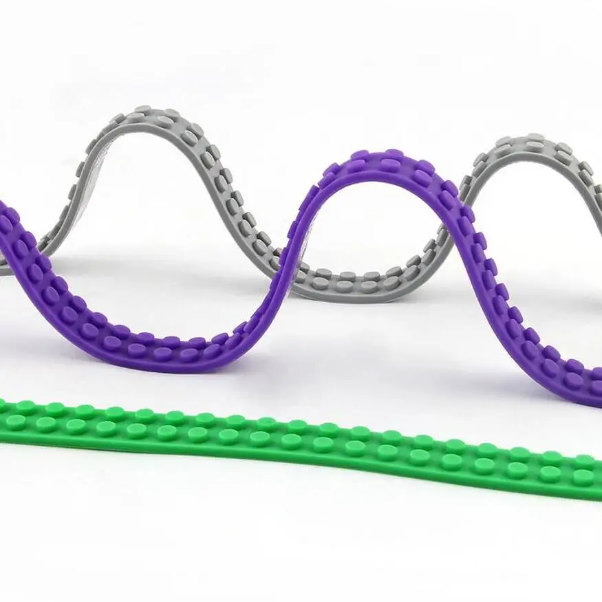 Blockband-Basisstreifen, zweireihig, 2*116 Punkte, 92 cm, beliebig zuschneidbar, kompatibel mit Lego DIY Bausteinen, kreatives Spielzeug in großen Mengen – Detail 8