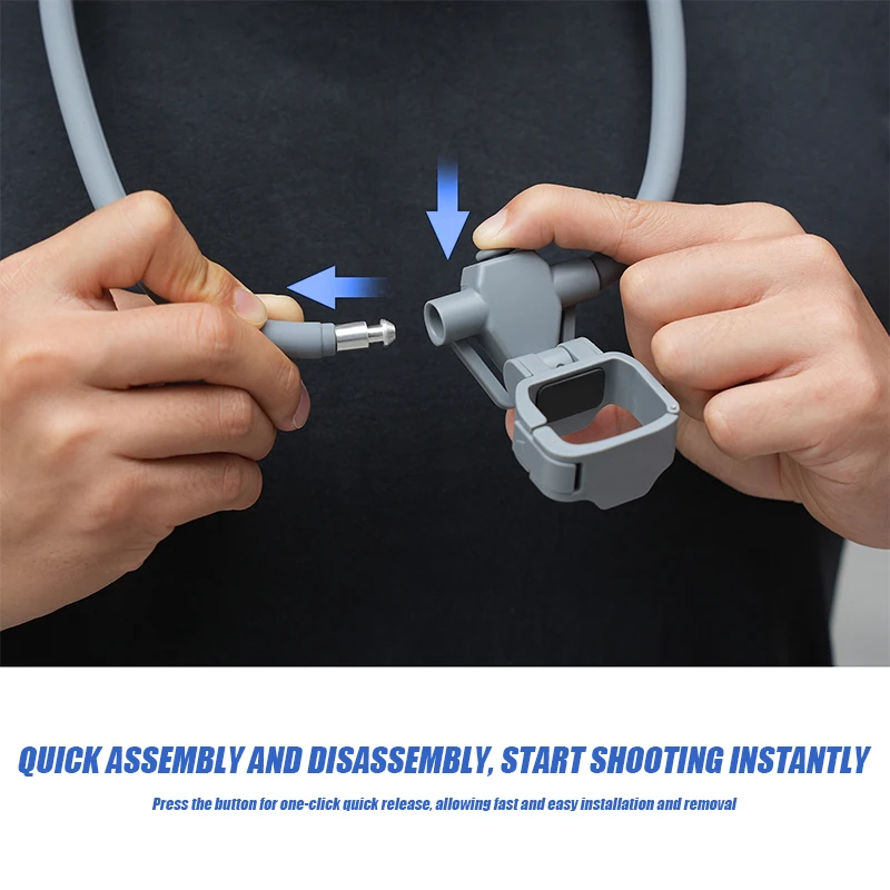 VOLODYMYR Adjustable Neck Mount for DJI Osmo Pocket 4/3 First-person Perspective Shooting Accessories for Outdoor Act