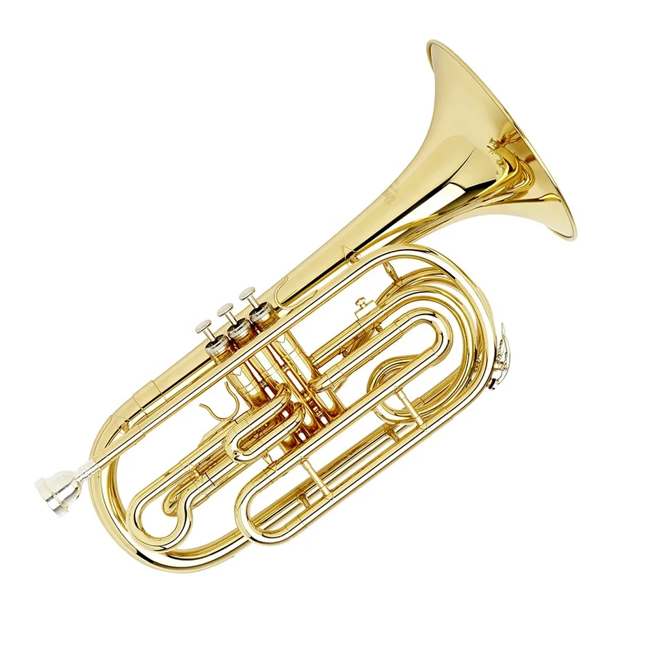 High Quality Brass Marching Trombone Bb Gold JYMTB1311 OEM Product Durable Trumpet