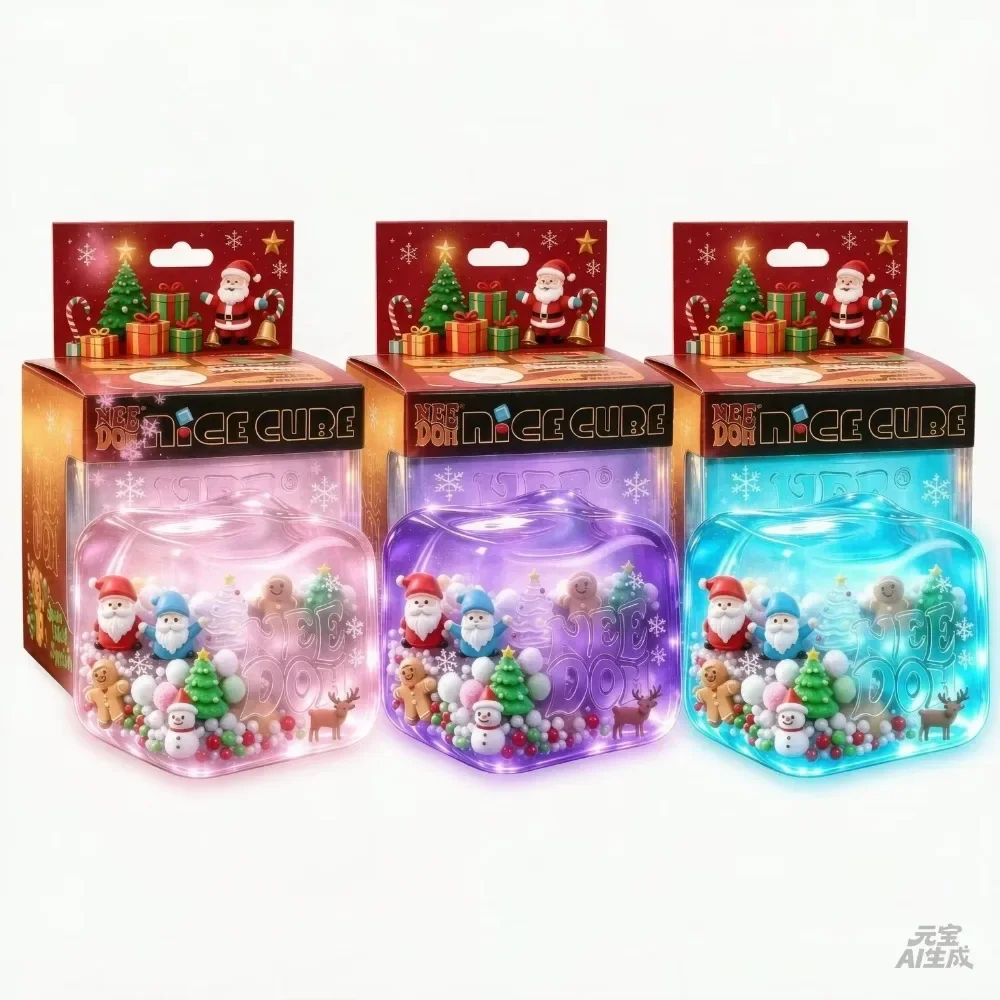 Neues NeeDoh Weihnachts-Sensorik-Fidget-Spielzeug, Stressabbau-Entspannungsspielzeug, Weihnachts-Adventskalender-Überraschung, Feiertagsgeschenk* – Detail 16