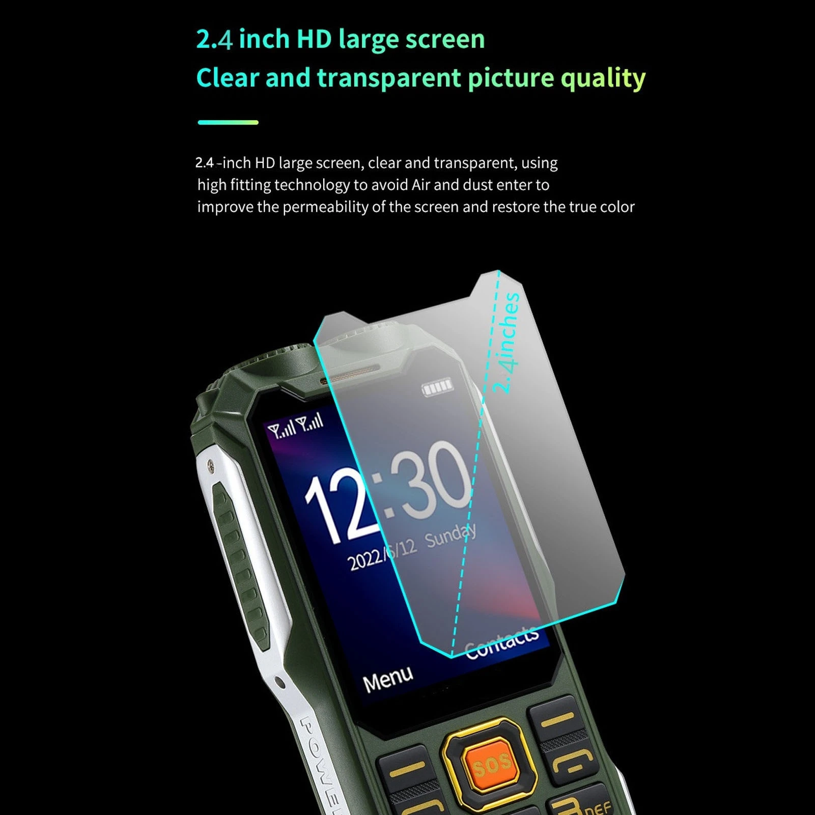 2G Unlocked Phone Multifunctional Dual SIM Cell Phone Big Button 16800mAh Battery Retro Phone for Seniors Seniors Unlocked Phone