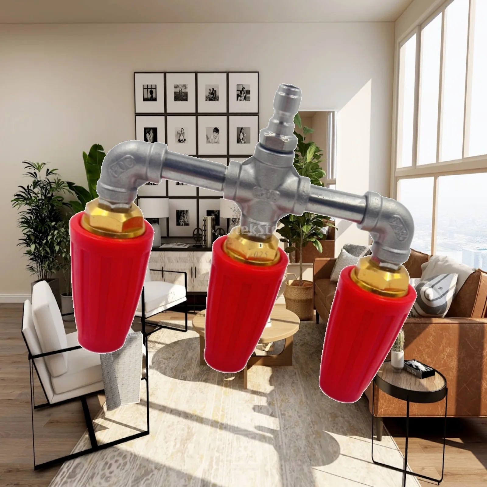 360 Rotating Turbine Nozzle Replace Triple Turbine Nozzle Pressure Washer for Wall Garden Window Car Wash Brick Concrete Surface