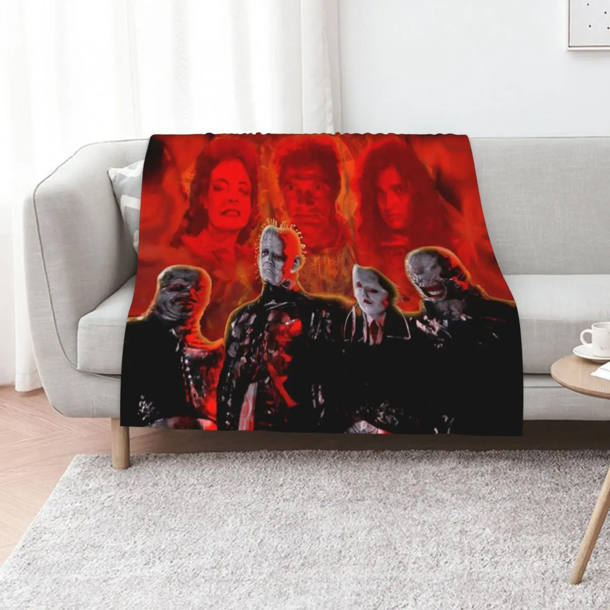 Hellraiser Cenobites Throw Blanket Furrys anime Luxury Retros Warm Luxury Brand Blankets