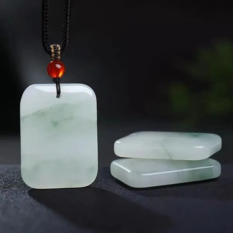 Tianshan Cui pendant, safe and sound brand, natural Xinjiang gold silk jade, safe buckle bread brand, jade pendant.