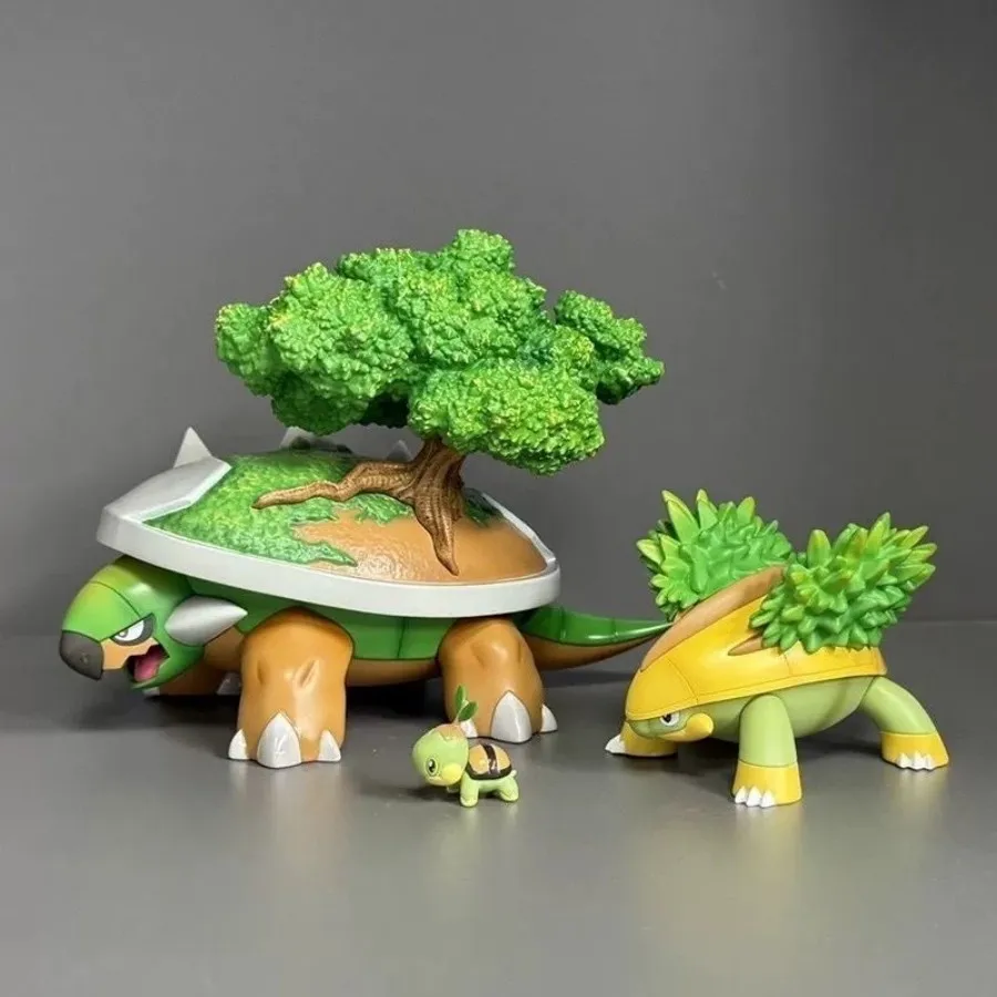 

New Full Coating Torterra Evolution Set Figure Anime Model Decoration Scene Arrangement Gift Collection