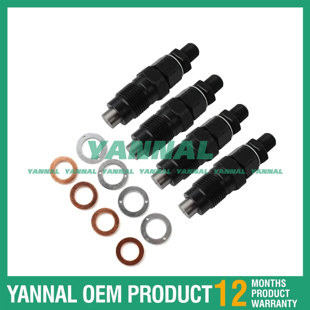 Inyector de combustible QD32 de 4 piezas para motor diésel Nissan Navara QD32 D22 3.2L