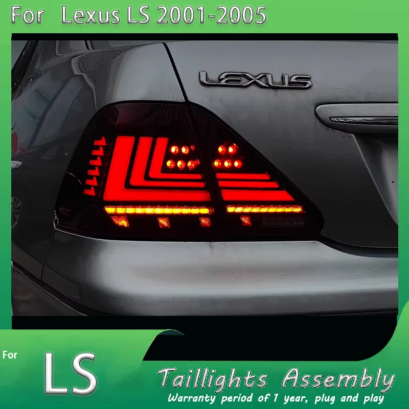 LED Tail Lights for Lexus LS430 2001 2002 2003 2005 2004 2006 Rear Lamp Dynamic Driving Light Sequence Light Auto Accessories