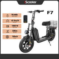 iScooter F7 1000W Electric Scooter  45km/h Speed 50km Range App Control 16\
