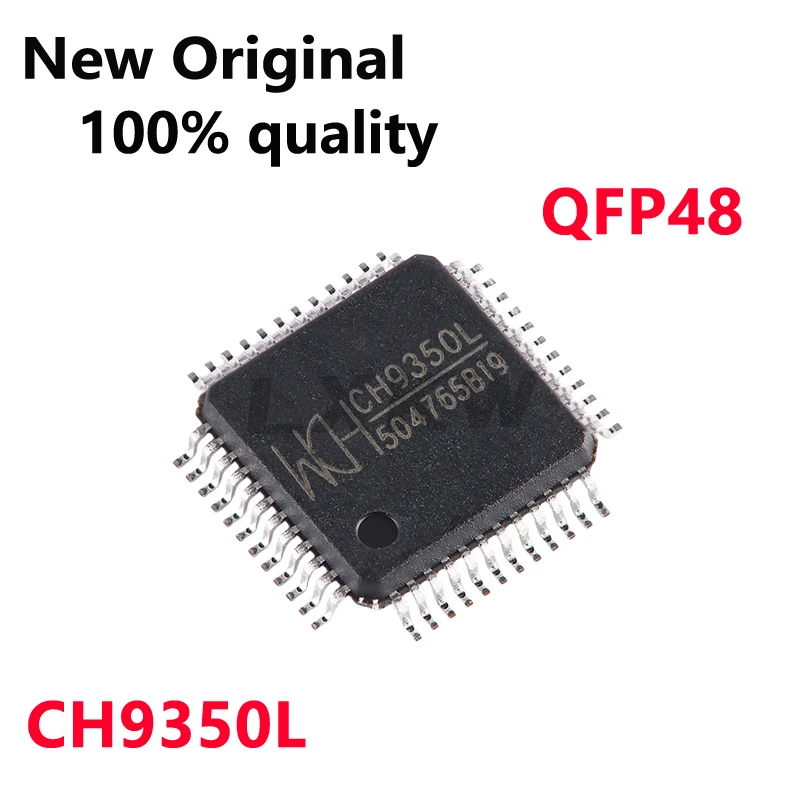 1-10/PCS New Original CH9350L LQFP-48 USB keyboard and mouse to serial port communication control chip In Stock