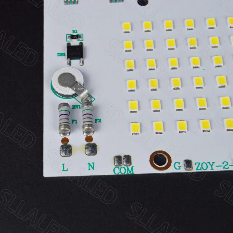 Chip LED de 220V, 100W, 50W, 20W, cuentas sin necesidad de controlador, accesorios de iluminación para proyectores, luces de techo y panel, Chip LED