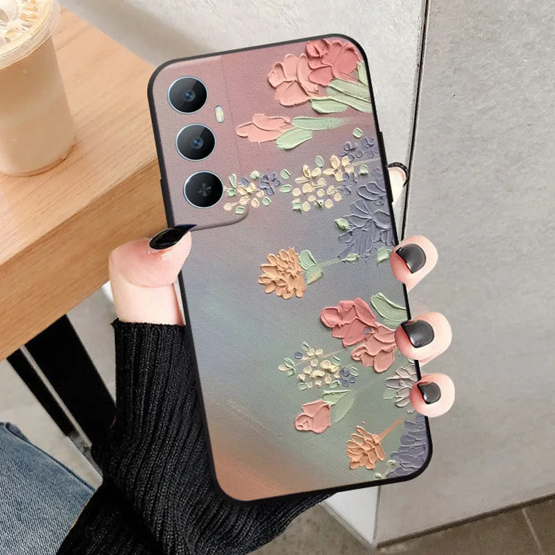 For Realme C65 4G Case Soft Silicone Cool Wolf Shockproof Cover for Realme C65 RealmeC65 TPU Coque Lion Fundas C 65 Fundas Capa