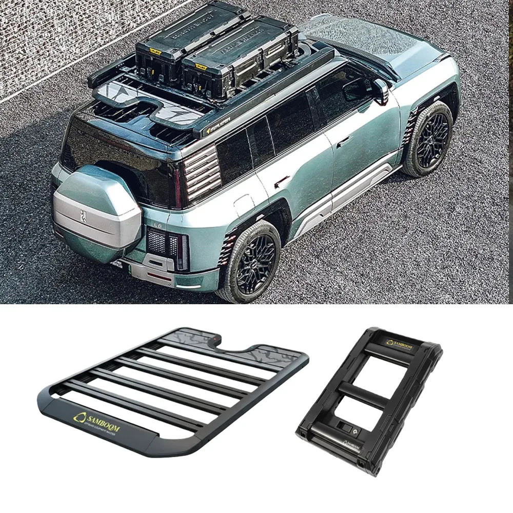 

Roof Rack Side Ladder Made of High Quality Aluminum Alloy, Suitable for BYD YANGWANG U8 Roof Platform Accessories
