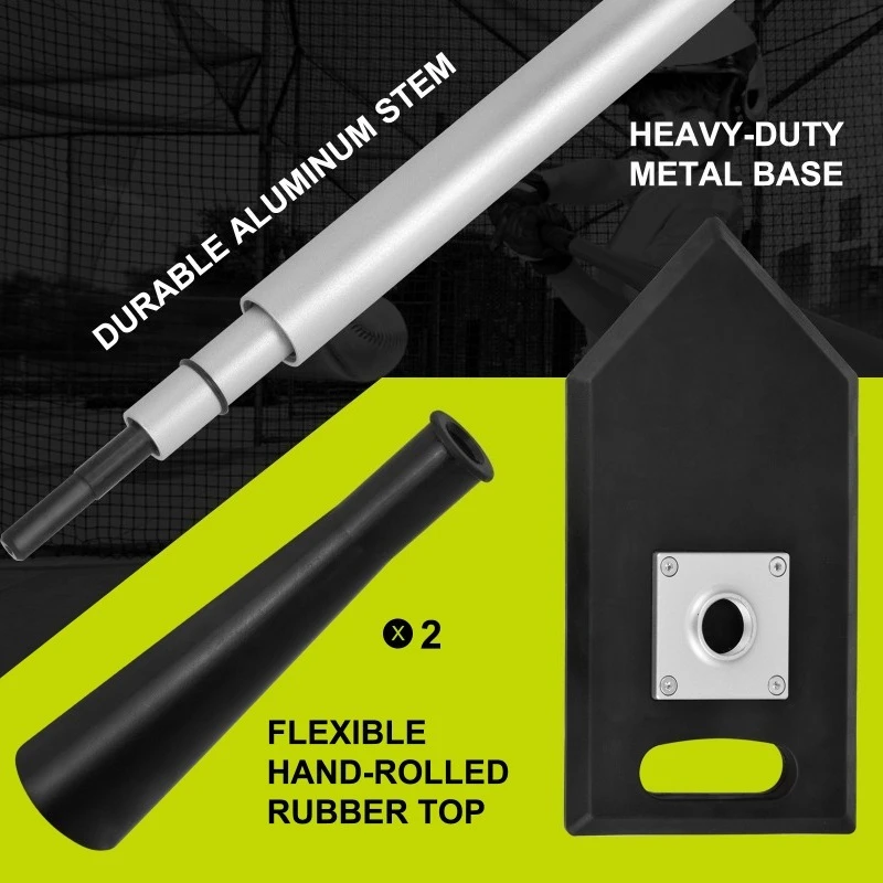 Adjustable Heavy Duty Pneumatic Baseball Strike Base Softball T-Seat Training Sports Equipment