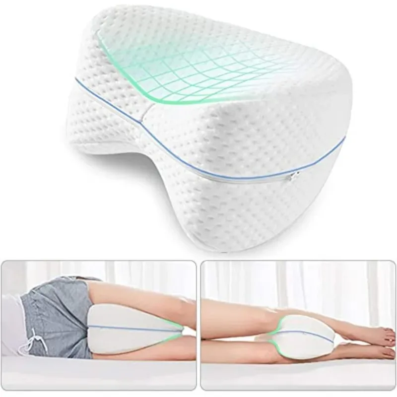 Leg Pillow Memory Cotton Slow Rebound Leg Pillow Relieve Sciatica Accelerate Blood Circulation Alleviate Lower Back and Leg Pain