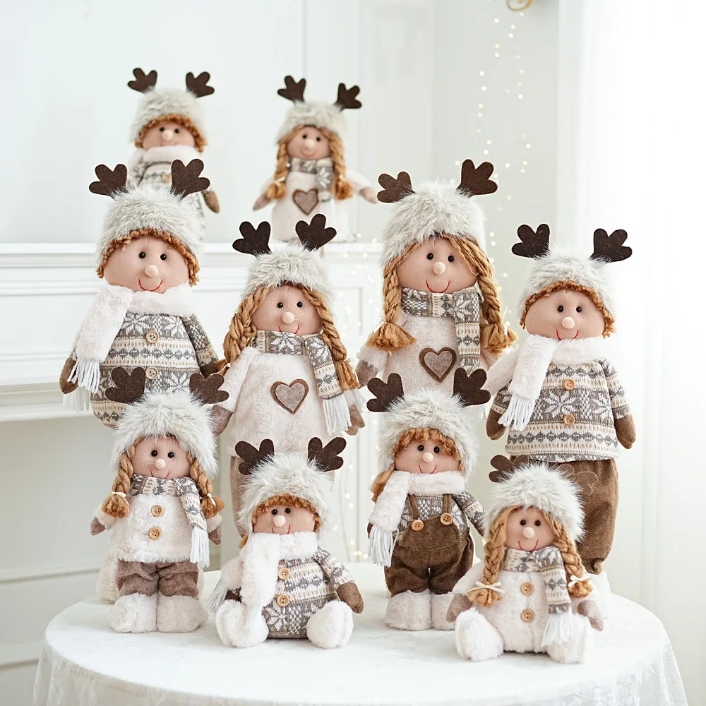 

Nordic style Christmas Boy and Girl Ornaments, Christmas Tree Decorations, Window Decorations, Christmas Atmosphere Decorations
