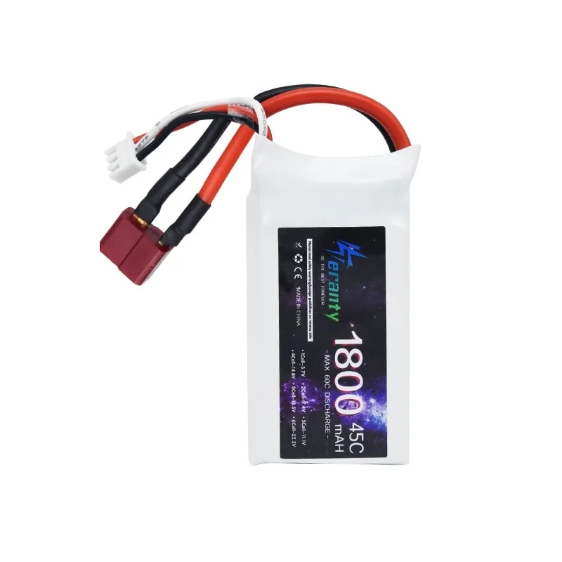 TERANTY 7.4V 2S 1800MAH 45C Lipo batteria per RC FPV aereo elicottero Drone serbatoio modello auto da corsa Hobby JST XT60