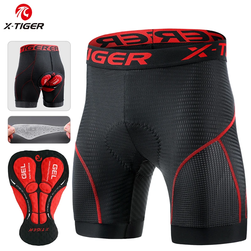X-TIGER Cycling Shorts Breathable Mesh Cycling Underwear Gel Pad Shockproof MTB Bike Shorts Dropshipping Bicycle Underwear