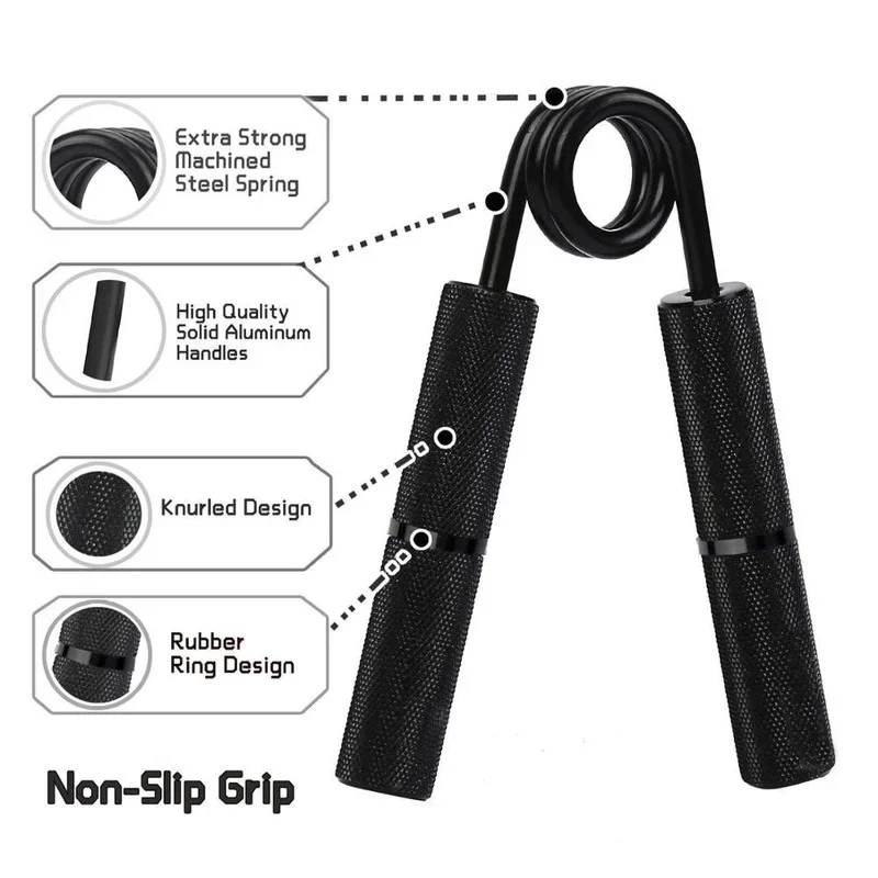 100lbs-300 Lbs Grip Aluminum Wrist Rehabilitation Development Hand Grip Muscle Strength Training Device Carpal Bone