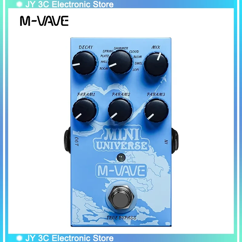 Hot M-Vave Galaxia Guitar Multi-Effects Pedal, Portable Processor, Amp Modeling, Rechargeable Looper For Electric Guitar