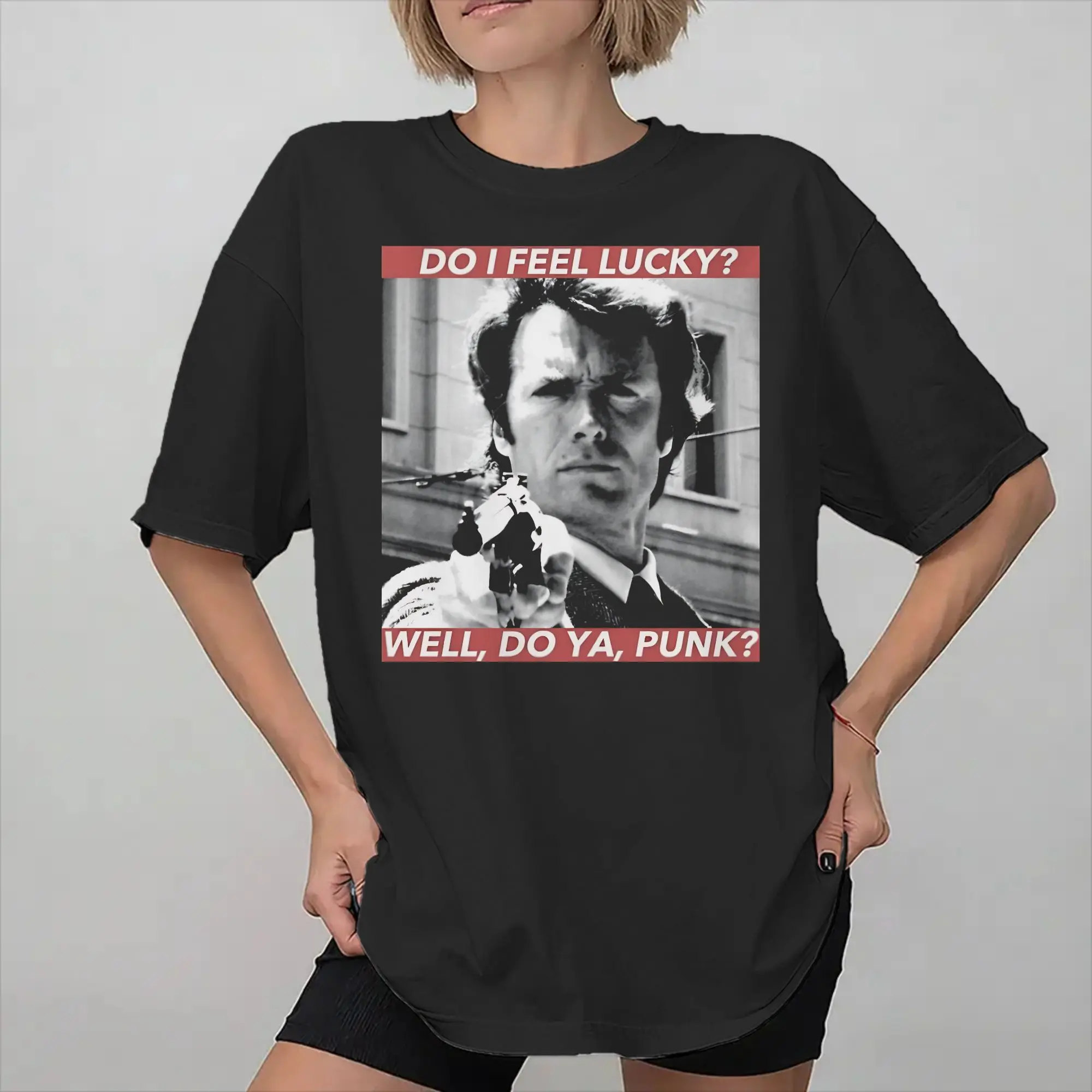 Men Women Dirty Harry Clint Eastwood T Shirt 100% Cotton Fashion T-Shirt  Clothing Outfits