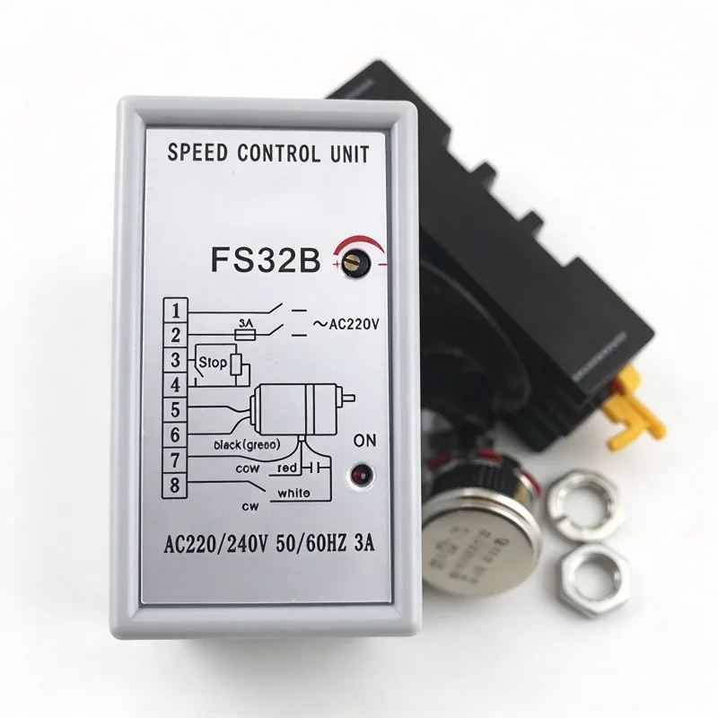 For Motor Governor FS32B AC 220V Single-phase Motor Controller SS-32 Separate Switch Split Embedded