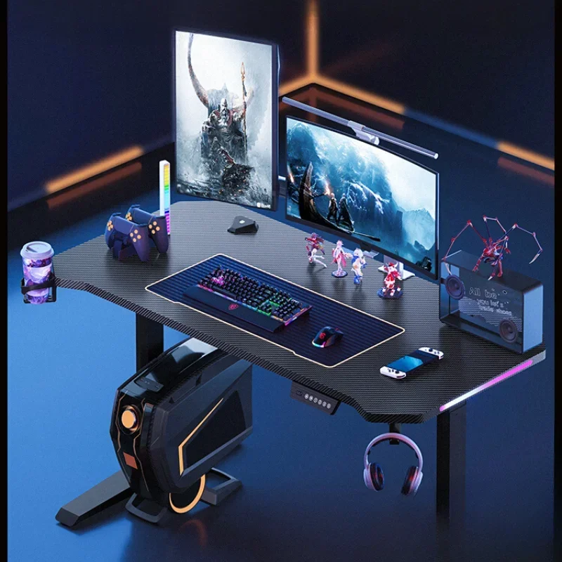 Smart e-sports table Electric lifting  Household double desktop computer  Desk