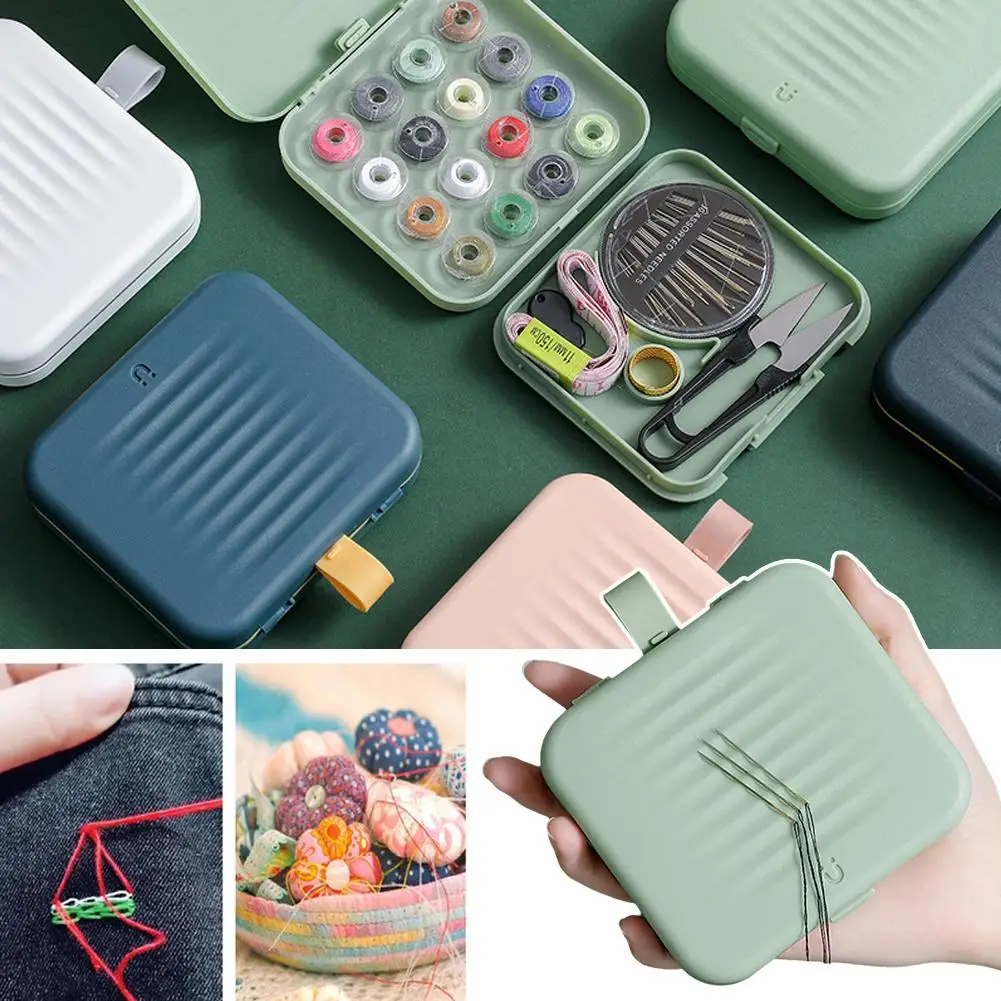 Sewing Kit Travel Mini Sewing Kit Needle Family Sewing Thread Kid Plastic Accessories Traveler Diy Emergency Beginner Organ L3r5