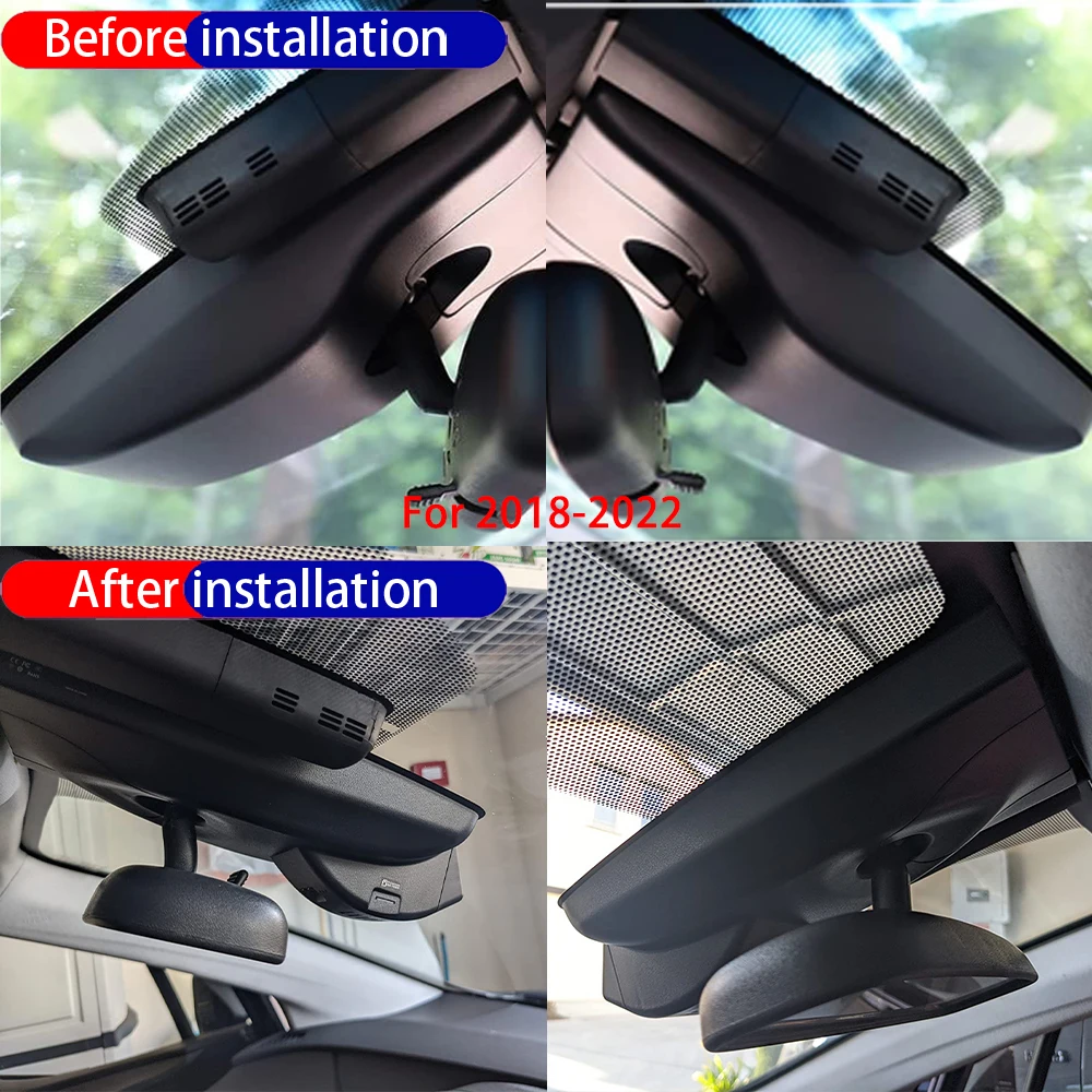 Dash Cam for Toyota Prius XW50 XW60 2018-2026 Front＆Rear 4K DVR Dashboard Camera Video Drive Recorder Night Vision Parking Mode