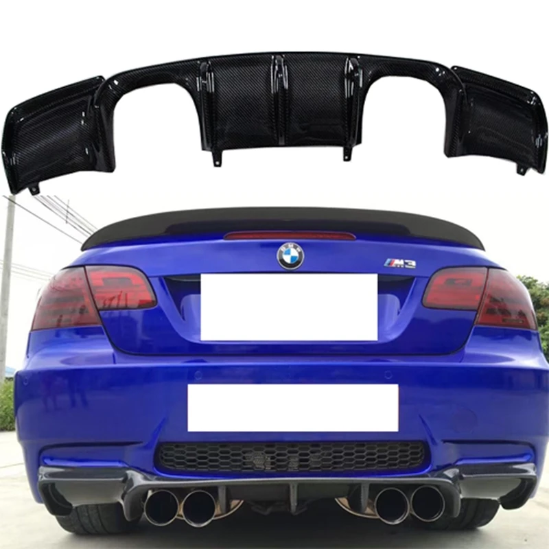 E92 M3 Vorsteiner Style Auto Car Carbon Fiber Rear Body Kit Bumper Lip Diffuser for BMW E92 M3 Bumper 2006-2013