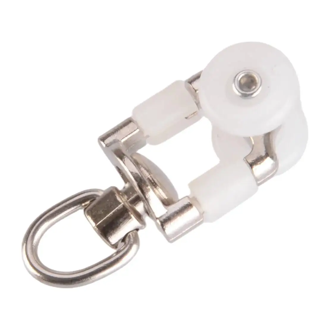 30Pcs/set Curtain Track Rollers Hooks Ceiling Gliders Twin Wheeled Carriers  For Window Rods Curtain Rails New