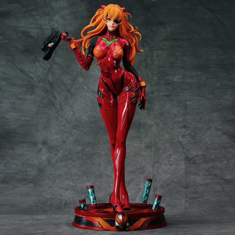 Anime EVA Figure Asuka Langley Shikinami Red PVC Action Figure 1/4 Scale Model Collection Decoration Doll Toys Gift