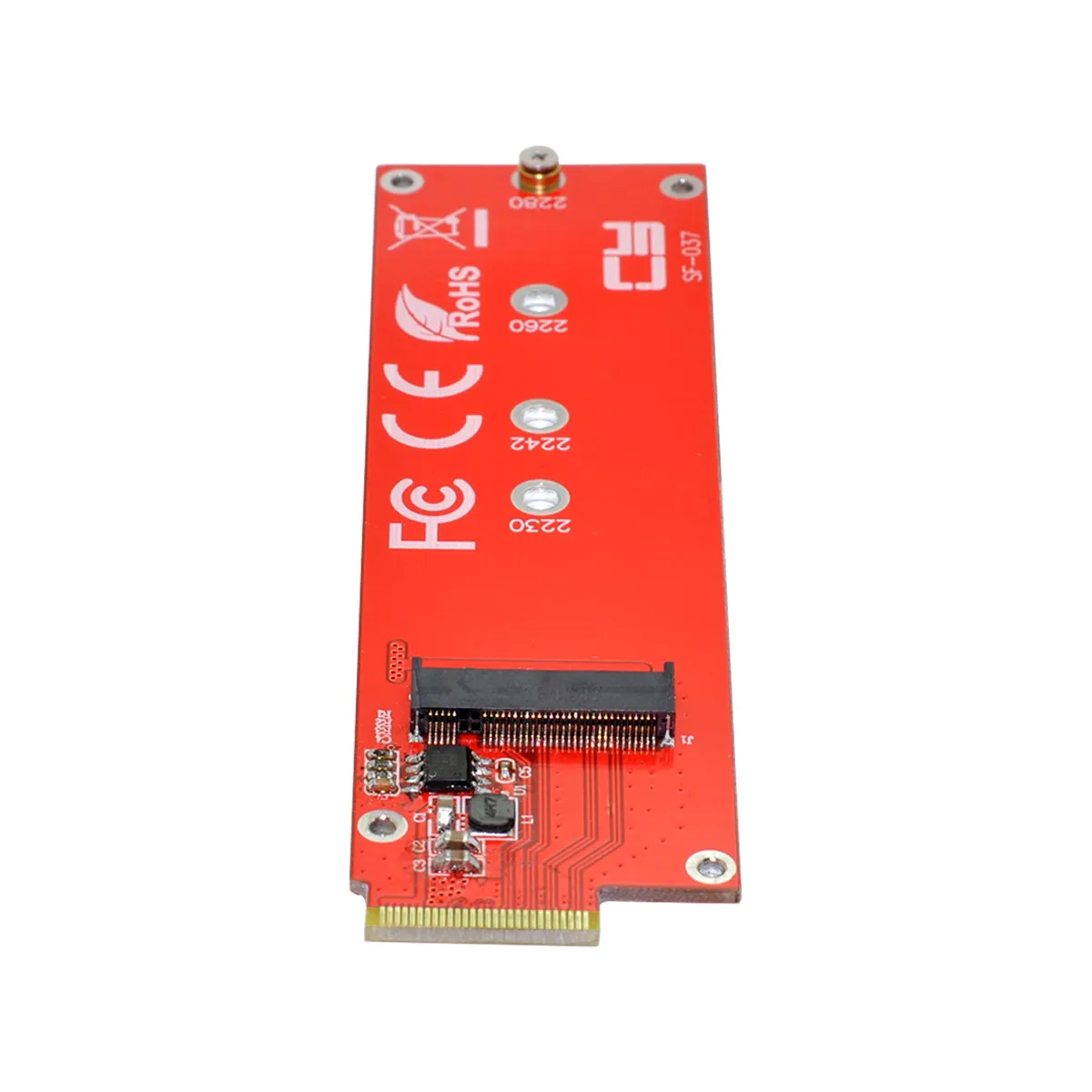 

Cablecc NVMe NGFF M-key 4X Host Adapter to Ruler 1U GEN-Z EDSFF Short SSD E1.S Carrier Adapter