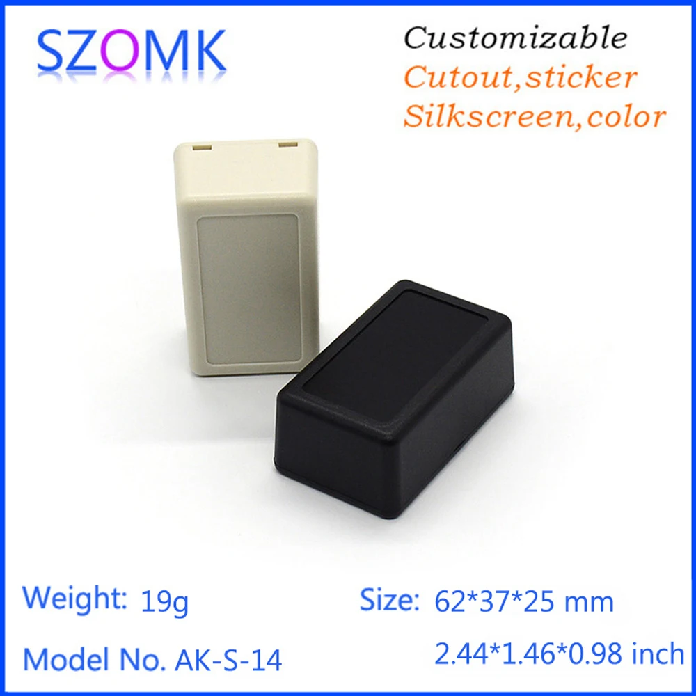 5Pcs 62*37*25mm high quality small plastic enclosures for electronics szomk plastic control switch housing box