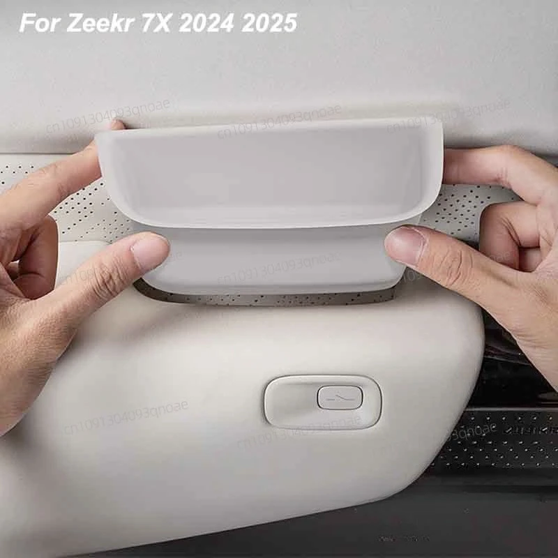 

For Zeekr 7X 2024 2025 Car Door Handle Rubber Storage Pad Interior Accessories