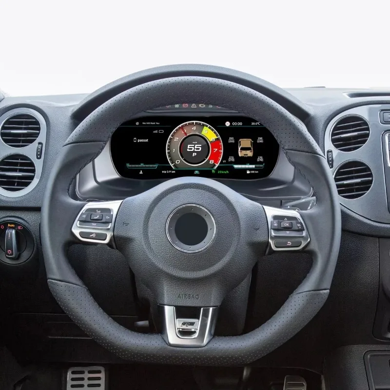 26 Style For VW Tiguan 2010-2017 10.25inch Cockpit Lcd Speedometer Monitor Multimedia Dashboard Instrument Cockpits Autoradi