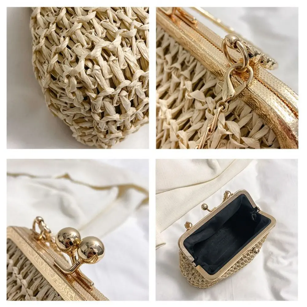 Straw Woven Handbag Straw Woven Handbag Clutch Purse Bag Women's Evening Bag Clutch Purse Bag Shoulder Crossbody Bags