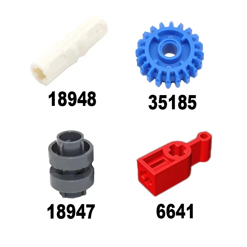 20-tands aandrijftandwiel + overdrachtsring + aandrijfring asconnector + schakelpeddels Bouwstenen Compatibel met legoeds DIY-speelgoed