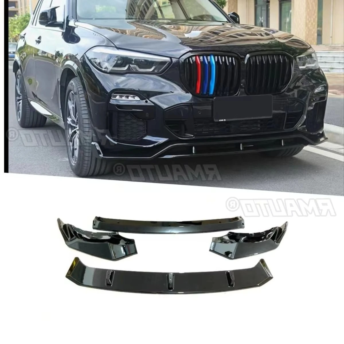 

Для BMW X5 G05 2020-2023 автомобильный передний бампер, спойлер, диффузор для губ, модификация, защита бампера, защитная крышка, автомобильные аксессуары